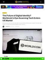 The Future of Digital Identity? Worldcoin's Eye-Scanning Tech Enters US Market - CoinCentral