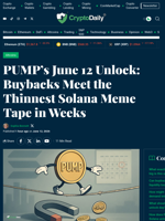 PUMP June 12 Unlock: Buybacks vs Thin Solana Liquidity
