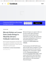 Bitcoin Blockchain Data Debate Reignites as Developers Weigh Looser OP_RETURN Limits