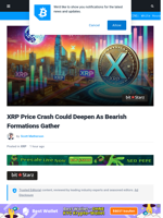 XRP Price Crash Could Deepen As Bearish Formations Gather | Bitcoinist.com