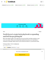 North Korea’s crypto heist playbook is expanding and DeFi keeps getting hit