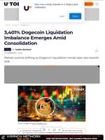 3,401% Dogecoin Liquidation Imbalance Emerges Amid Consolidation