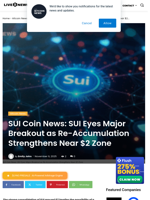 SUI Coin News: SUI Eyes Major Breakout as Re-Accumulation Strengthens Near $2 Zone | Live Bitcoin News
