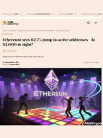 Ethereum sees 62.7% jump in active addresses - Is $2,000 in sight? - AMBCrypto