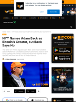 NYT Names Adam Back As Bitcoin's Creator. Back Says No