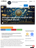 Georgia Introduces Another Bill to Invest in Bitcoin | Live Bitcoin News