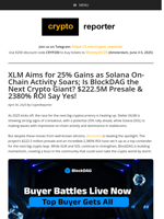 Stellar Eyes 25% Surge, Solana Shines, BlockDAG’s $222.5M Presale Takes Market by Storm