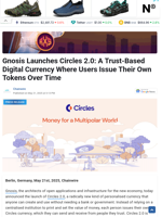 Gnosis Launches Circles 2.0: A Trust-Based Digital Currency Where Users Issue Their Own Tokens Over Time - TheNewsCrypto