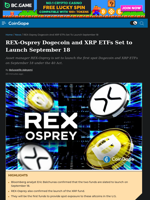 REX-Osprey Dogecoin and XRP ETFs Set to Launch September 18