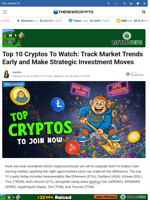 Top 10 Cryptos To Watch: Track Market Trends Early and Make Strategic Investment Moves