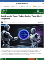 Best Presale Token To Buy During Token2049 Singapore