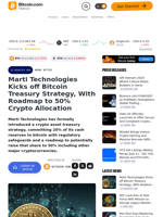 Marti Technologies Kicks off Bitcoin Treasury Strategy, With Roadmap to 50% Crypto Allocation – News Bytes Bitcoin News