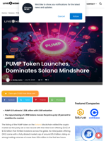PUMP Token Launches, Dominates Solana Mindshare | Live Bitcoin News