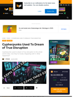 Cypherpunks Used To Dream Of True Disruption