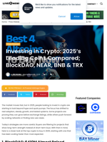 Investing in Crypto: 2025’s Leading Coins Compared; BlockDAG, NEAR, BNB & TRX | Live Bitcoin News