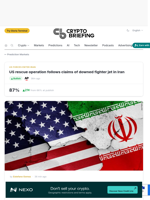 US rescue operation follows claims of downed fighter jet in Iran