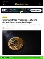 Ethereum Price Prediction: Network Growth Supports $4,800 Target