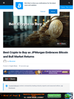 Best Crypto to Buy as JPMorgan Opens Bitcoin Gate to Clients: $BTC to Rally Soon?