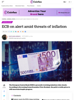 ECB on alert amid threats of inflation - Coinfea