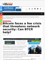Bitcoin faces a fee crisis that threatens network security: Can BTCfi help? - The Crypto News Wire