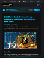 CAKE Price Tests 50-Day Moving Average as DeFi Token Consolidates Near $2.86 - Blockchain.News