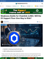 Weakness Builds for Chainlink (LINK): Will the $5 Support Floor Give Way to Risk?