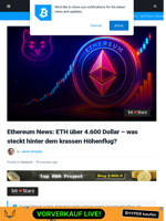 Ethereum News: ETH über 4.600 Dollar – was steckt hinter dem krassen Höhenflug? | Bitcoinist.com
