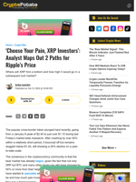 'Choose Your Pain, XRP Investors': Analyst Maps Out 2 Paths for Ripple's Price