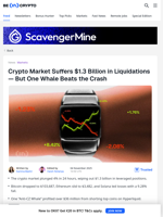 How One Crypto Whale Made $36 Million Amid a Market Crash