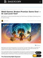 Web3 Games’ Broken Promise: Game Over — Or Just Level Two? - DailyCoin