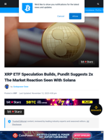 XRP ETF Speculation Builds, Pundit Suggests 2x The Market Reaction Seen With Solana | Bitcoinist.com
