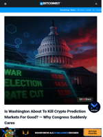 Is Washington About To Kill Crypto Prediction Markets For Good? — Why Congress Suddenly Cares | Bitcoinist.com