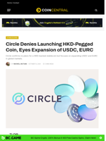Circle Denies Launching HKD-Pegged Coin, Eyes Expansion of USDC, EURC - CoinCentral