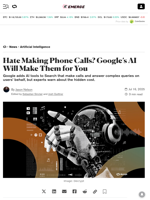 Hate Making Phone Calls? Google’s AI Will Make Them for You - Decrypt
