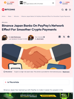 Binance Japan Taps PayPay For Crypto Payments