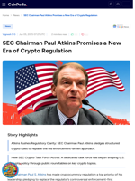 SEC Chairman Paul Atkins Promises a New Era of Crypto Regulation