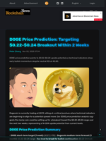 DOGE Price Prediction: Targeting $0.22-$0.24 Breakout Within
2 Weeks