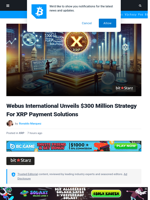 Webus International Unveils $300 Million Strategy For XRP Payment Solutions | Bitcoinist.com