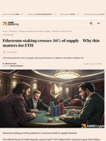 Ethereum staking crosses 46% of supply – Why this matters for ETH - AMBCrypto