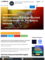 Bhutan Launches Gold-Backed TER Stablecoin On The Solana Network | Live Bitcoin News