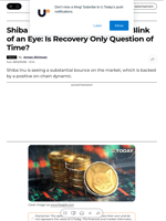 Shiba Inu (SHIB) Bounces 23% in Blink of an Eye: Is Recovery Only Question of Time? - U.Today