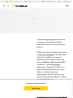 'Major Wake-Up Call': How $400M Coinbase Breach Exposes Crypto's Dark Side