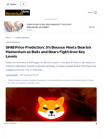 SHIB Price Prediction: 3% Bounce Meets Bearish Momentum as Bulls and Bears Fight Over Key Levels - Blockchain.News