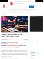 Whale Continues to Bet on Lido's LDO Token Despite Losses - NullTX