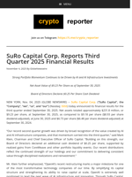 SuRo Capital Corp. Reports Third Quarter 2025 Financial Results