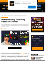 Mathematically Predicting Bitcoin Price Floor