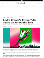 Andre Cronje’s Flying Tulip Gears Up for Public Sale  - 