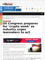 US Congress prepares for ‘crypto week’ as industry urges lawmakers to act - The Crypto News Wire