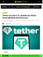 Tether Unveils U.S. Stablecoin Plans Amid GENIUS Act Pressure - CoinCentral