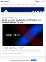 BingX becomes Scuderia Ferrari HP's First-ever Crypto Exchange Partner